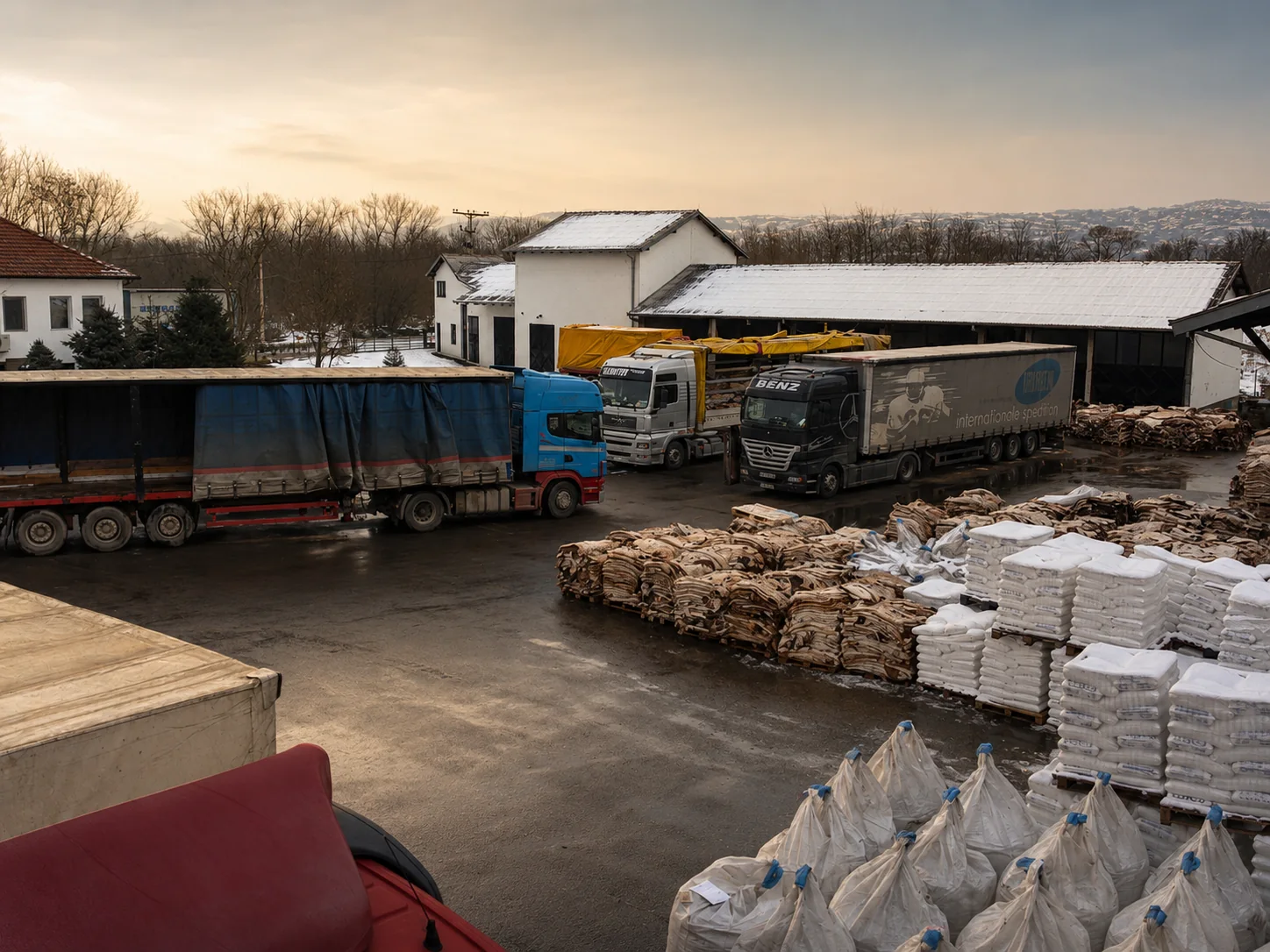 NOKEKOŽAR logistics yard and prepared shipments