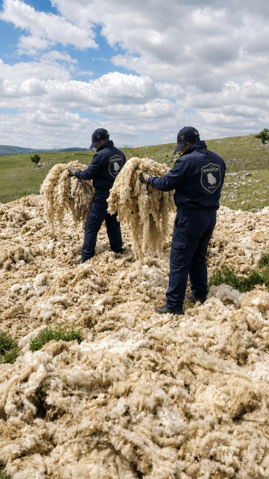 NOKEKOŽAR team sourcing wool at origin