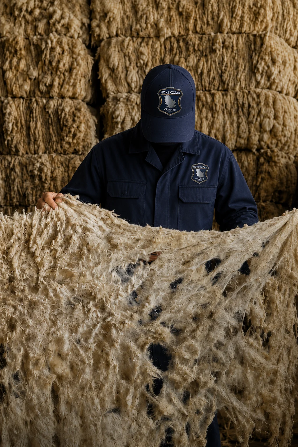 Expert inspection of raw wool quality